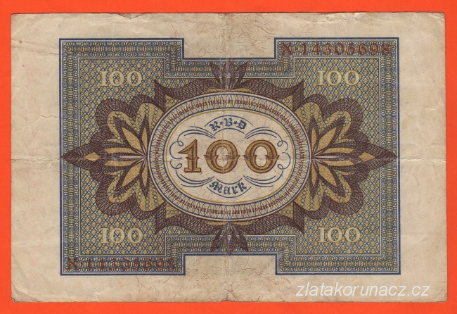 Německo - 100 Mark 1.11.1920 - série X-Q
