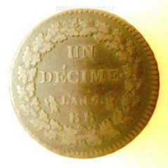 Francie - Decime L´AN 5 BB