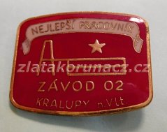 Nejlepší pracovník Závod 02 Kralupy n.Vltavou