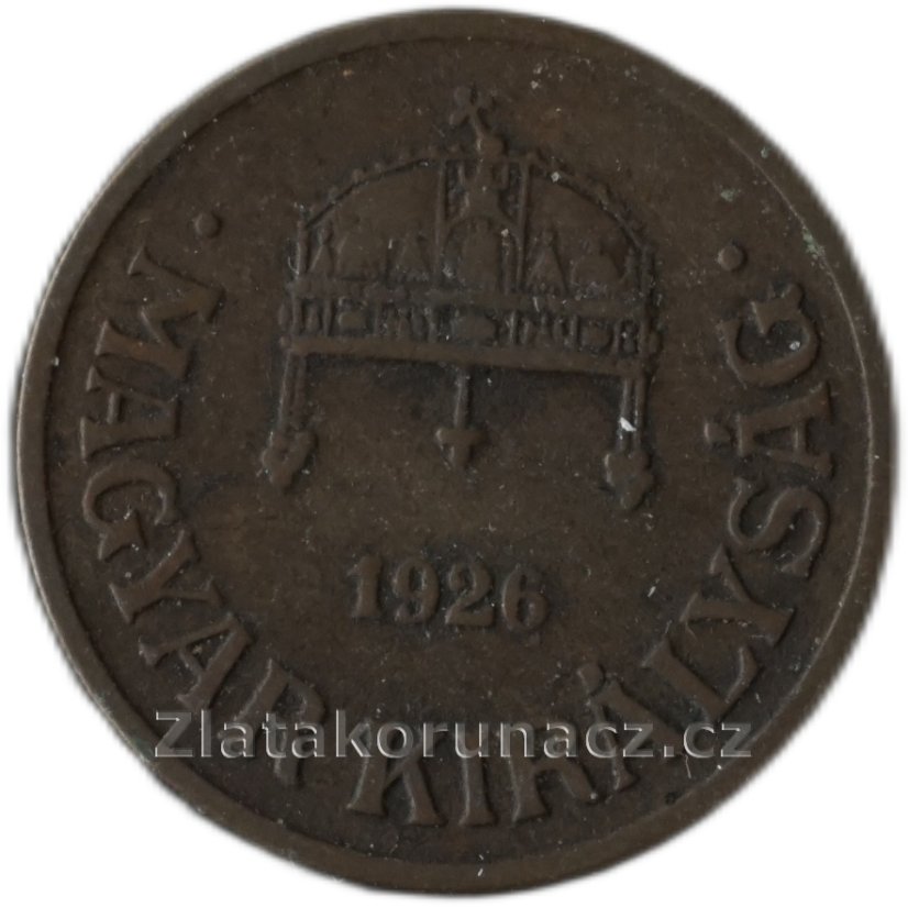 Maďarsko - 1 fillér 1926 BP