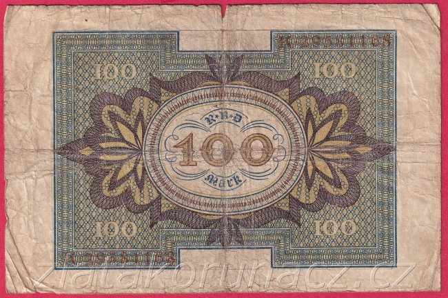 Německo - 100 Mark 1.11.1920 - série K-W