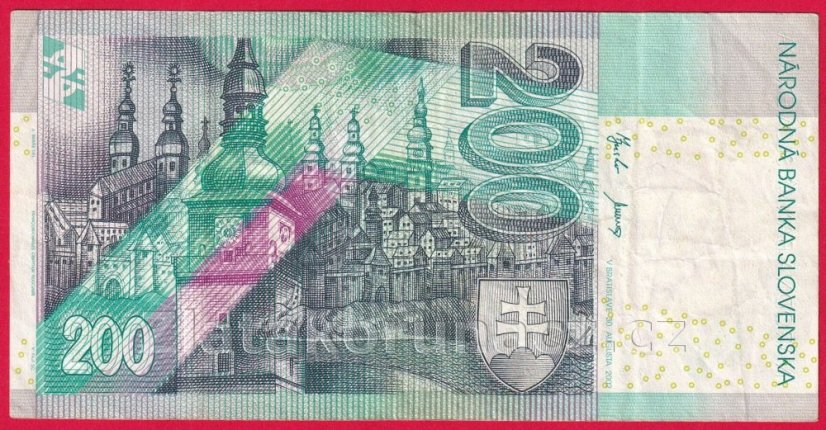 Slovenská republika - 200 korun 2002 E
