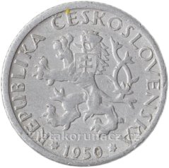 1 koruna 1950