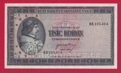 1000 Kčs b.l. 1945 BE