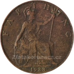 Anglie - 1 Farthing 1923