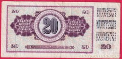 Jugoslávie - 20 Dinara 1974