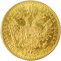 Zlatá mince Rakousko - Uhersko - 1 Dukát 1915 novoražba