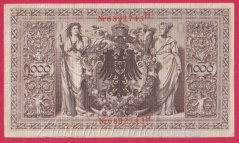 Německo - 1000 mark 21.4.1910 - série H-O-červená