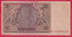 Německo - 20 Reichsmark 22.1.1929 - série V-E - 8 m.č.