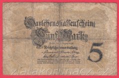 Německo - 5 mark 5.8.1914 - série B