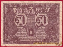 Linz - 50 haléřů - 1920 - hnědá