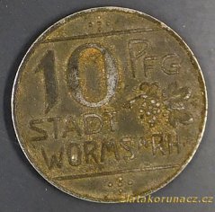 Německo - Worms - 10 pfennig 1918