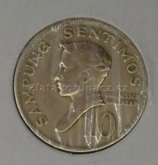 Filipíny - 10 sentimos 1970