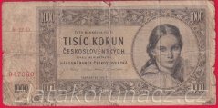 1000 Kčs 1945 22 D
