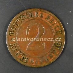 Německo - 2 Rentenpfennig 1923 D