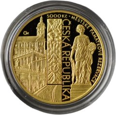 2022 - 5 000 Kč Mikulov - Městské památkové rezervace Proof