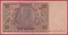 Německo - 20 Reichsmark 22.1.1929 - série A-B