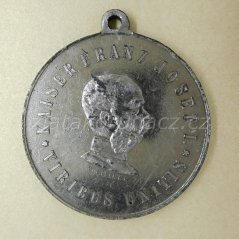 František Josef I - oslavná medaile Pittner