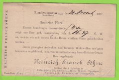 Konigreich - razítko Ludwigsburg