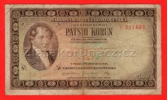 500 Kčs 1946 U