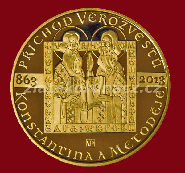 2013 - 10 000 Kč - Příchod věrozvěstů Konstantina a Metoděje Proof