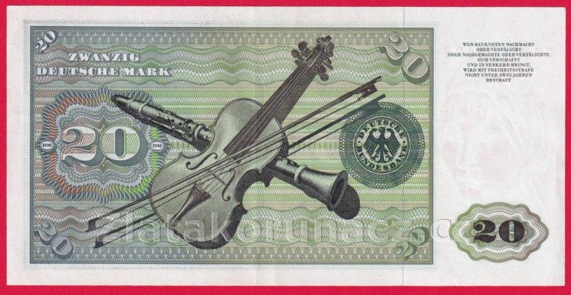 Německo - Západní - 20 Mark 1970 GA