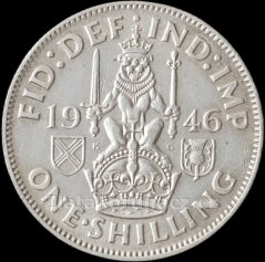 Anglie - 1 schilling 1946 - Skotský erb