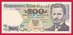 Polsko - 200 Zlotych 1988