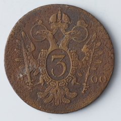 3 Krejcar 1800 G