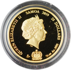 Zlatá mince - Samoa 25 Dollars 2019 - Dominik Hašek