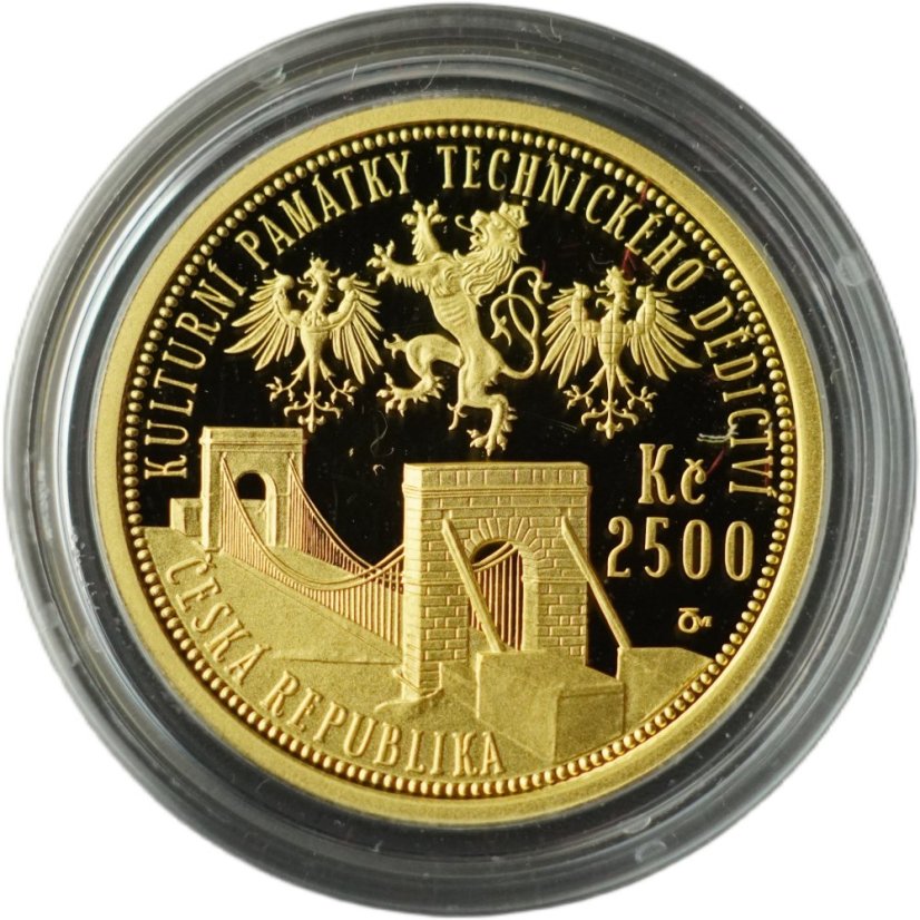 2008 - 2 500 Kč - Řetězový most ve Stadlci Proof