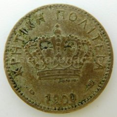 Řecko - 5 lepta 1900 A