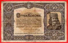 Maďarsko - 50 Korona 1920