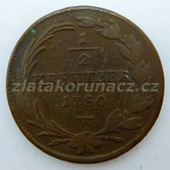 1/2 Krejcar 1780 W