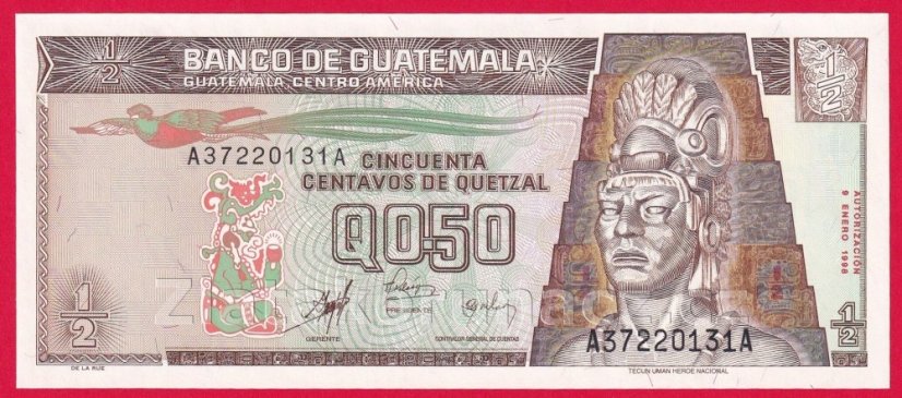 Guatemala - 1/2 Quetzal 1998
