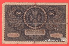 Polsko - 1000 Marek 1919 - Série III., 2 písmena