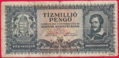 Maďarsko - 10 000 000 Pengö 1945