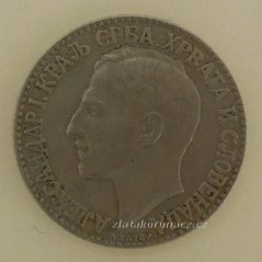 Jugoslávie - 2 dinar 1925 - vlnovka