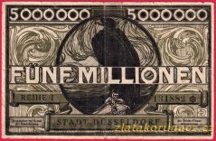 Düsseldorf - 5 miliónů marek - 1923