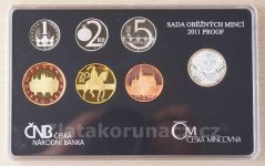 Sada mincí -  2011 Proof kůže