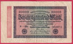Německo  - 20.000 mark 20.2.1923 - série B-BB