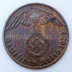 Německo - 1 Reichspfennig 1939 J