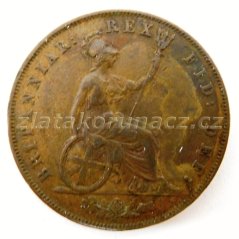 Anglie - 1/2 penny 1827