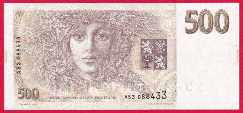 Česká republika - 500 korun 1993 A 53