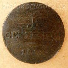 1 Centesimi 1822 M