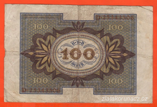 Německo - 100 Mark 1.11.1920 - série D - S