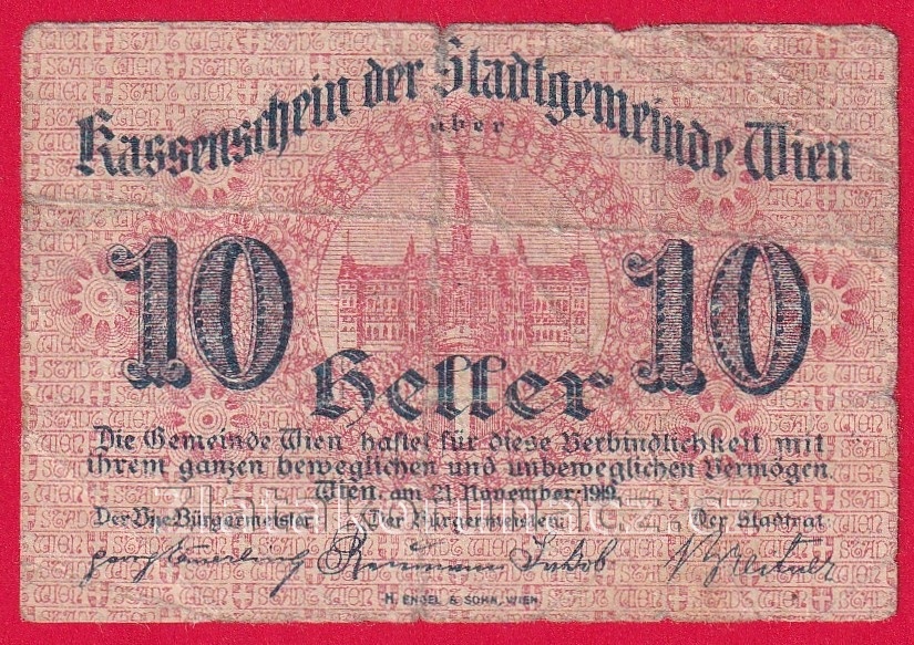 Vídeň - 10 haléřů - 1919