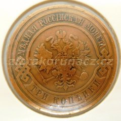 Rusko - 3 kopějka 1910- S.P.B.