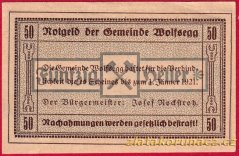 Wolfsegg - 50 haléřů - 1921