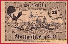 Kollmitzberg - 20 haléřů - 1920